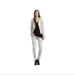 IRO Damia Camo Paint Splatter Printed Skinny Denim Jeans (16)